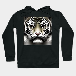 Tiger Screen Wildlife Portrait Hoodie